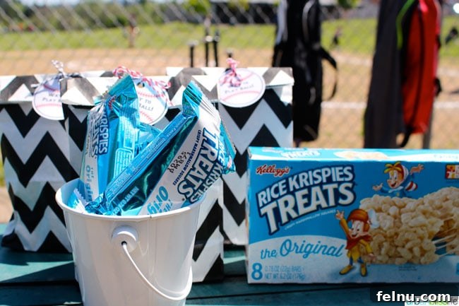Kellogg's Rice Krispie Treats with snack tags