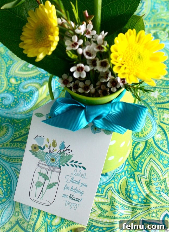 Grateful Greetings: Printable Teacher Appreciation 10 Teacher Appreciation Bloom Printable by UrbanBliss1
