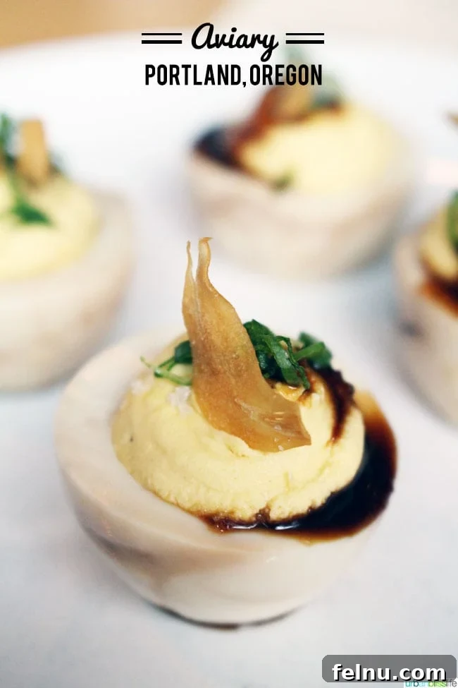 Deviled Tea Eggs at Aviary