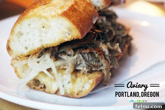 Pulled Pork Slider at Aviary Restaurant