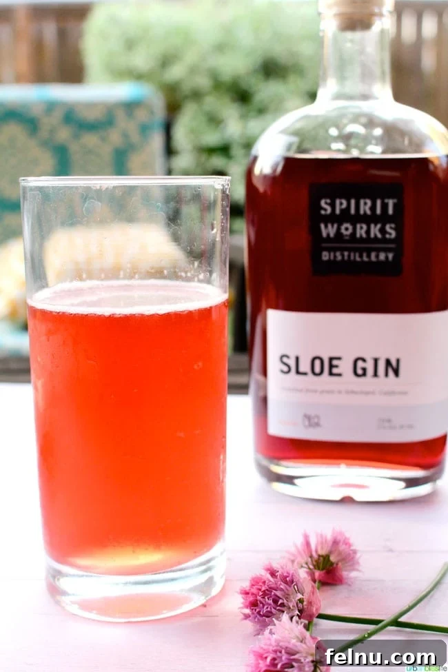 Sloe Gin Fizz The Perfect Monday Mix 5 Sloe Gin Fizz cocktail in a highball glass
