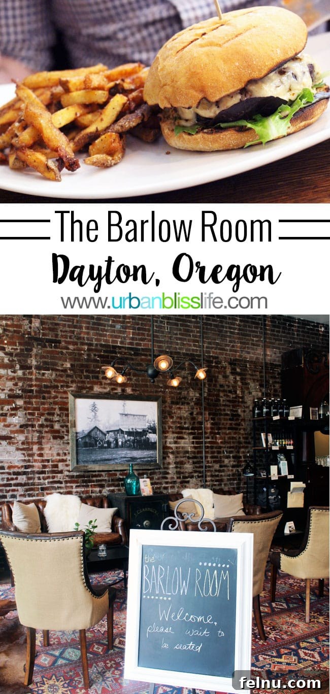 Dayton Oregon's Distinctive Barlow Room 2 The Barlow Room restaurant review on UrbanBlissLife.com – A historical look at dining in Oregon Wine Country