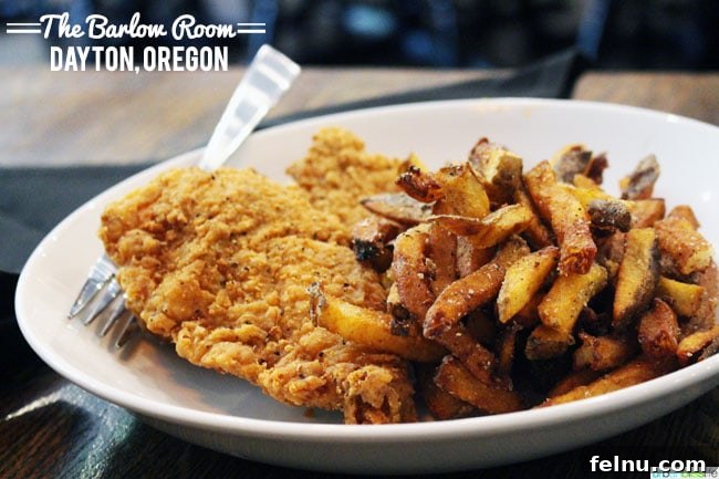 Dayton Oregon's Distinctive Barlow Room 5 Delicious chicken tenders from The Barlow Room's kids menu