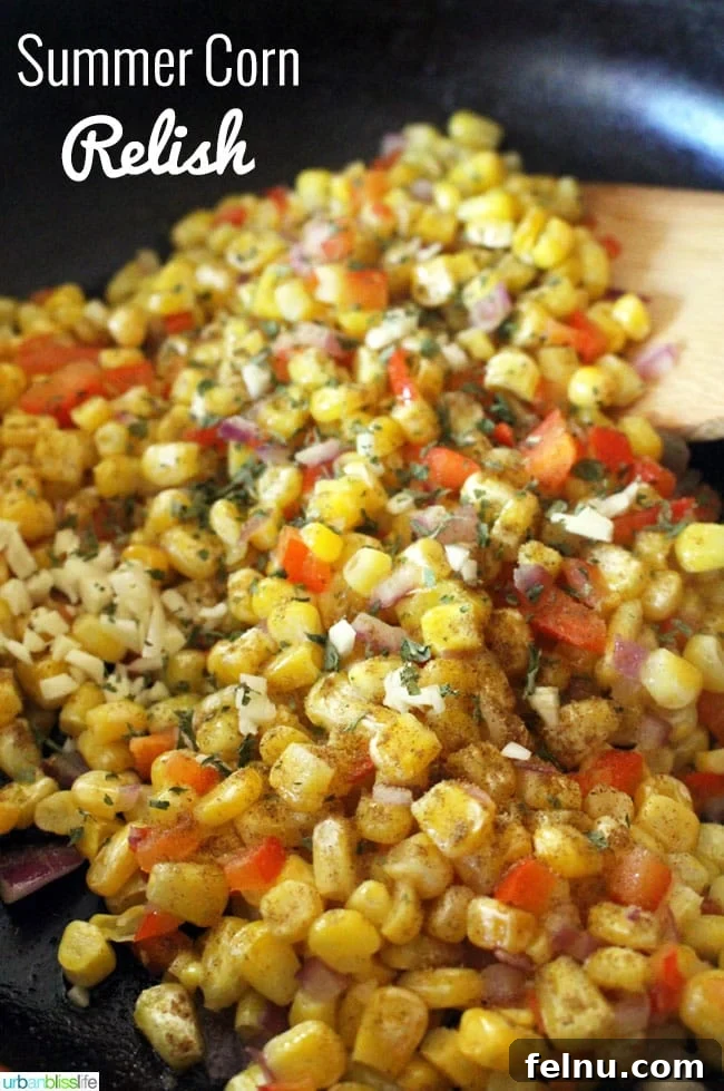Corn Relish Recipe on UrbanBlissLife.com
