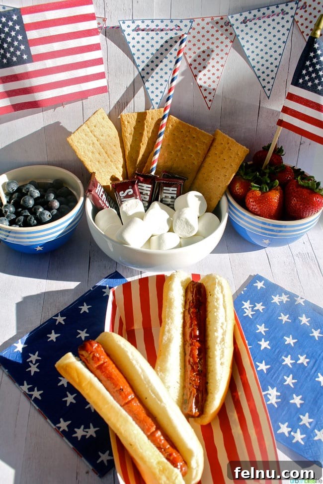 DIY Fourth of July Banner Free Printable 2 Easy 4th of July BBQ Ideas on UrbanBlissLife.com