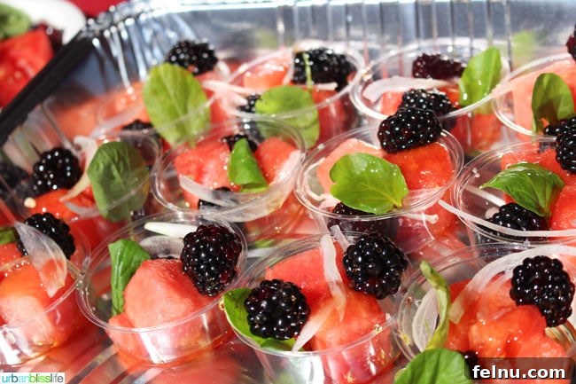 A Taste of Oregon 6 Fresh watermelon and blackberries