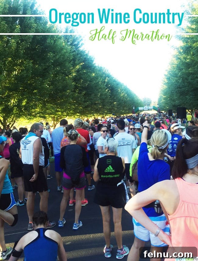 The Start of the Oregon Wine Country Half Marathon