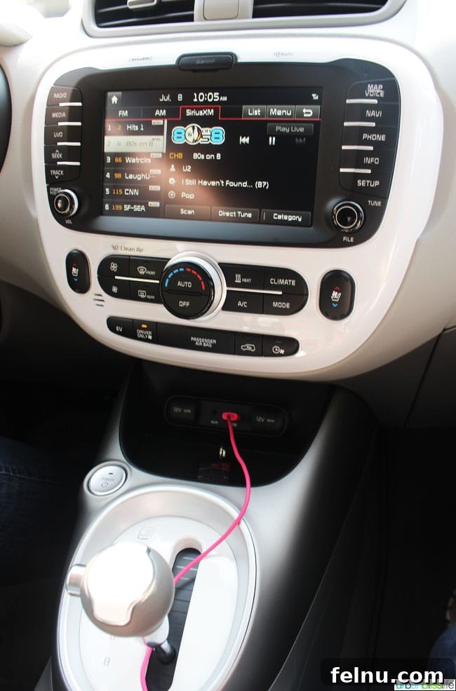 KIA Soul EV Plug-In Personality 6 Kia Soul EV console