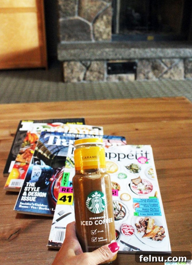 The Ultimate Central Oregon Adventure 11 Relaxing by the Fireplace with Magazines