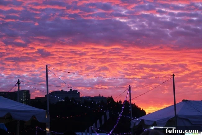 Feast Portland Night Market Sunset
