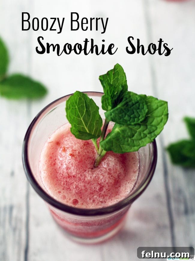 Berry Bliss Buzz 3 Boozy Berry Smoothie Shots Recipe