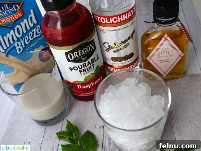 Berry Bliss Buzz 5 Boozy Berry Smoothie Shots Ingredients