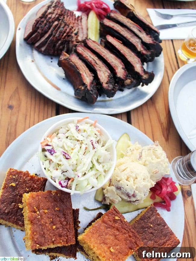 Portland's Must-Try BBQ: Pine Shed Ribs 2 Smoked Tri-Tip and Ribs from Pine Shed Ribs, a top BBQ spot in Lake Oswego, Portland