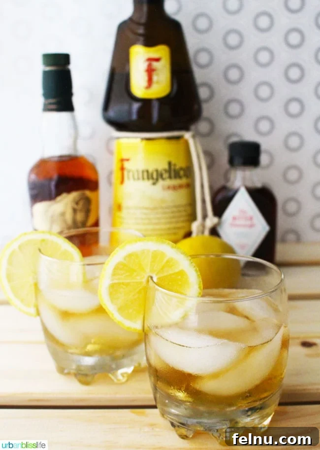Delicious Hazelnut Bourbon Sour with Frangelico