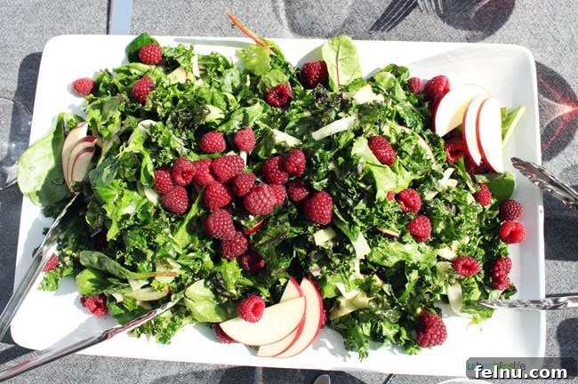 Raptor Ridge Vineyards 11 Raspberry and apple salad at Raptor Ridge Winery