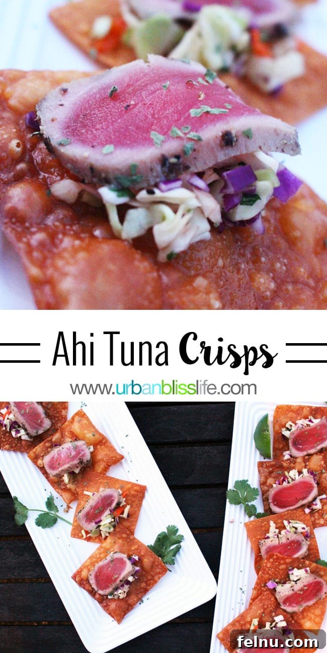 Ahi Tuna Crisps 9 Ahi Tuna Appetizer Crisps Recipe