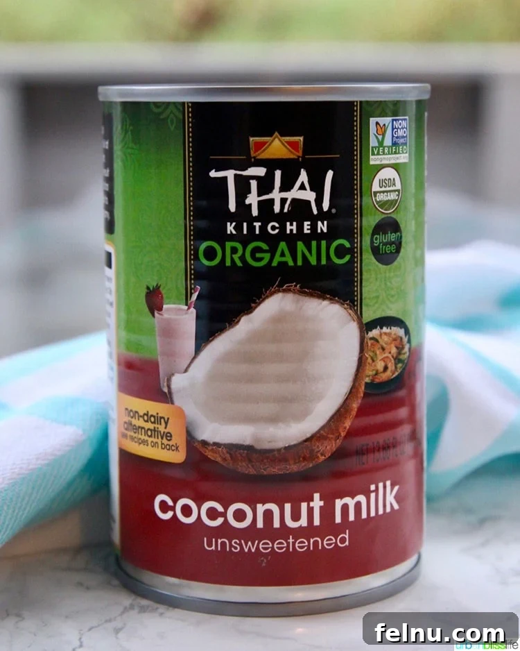 Thaki kitchen organic coconut milk can