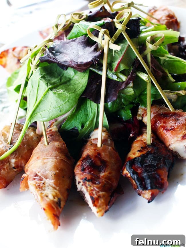 Discover Va Piano Winery Walla Wallas Premier Vineyard 11 Prosciutto-wrapped chicken skewers, perfect for wine pairing