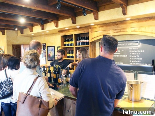 Discover Va Piano Winery Walla Wallas Premier Vineyard 3 Inside Va Piano Winery tasting room, elegant and rustic decor