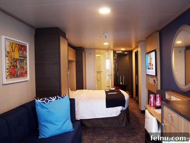 Discovering Royal Caribbean's Anthem of the Seas 12 Royal Caribbean Anthem of the Seas Review: Deluxe Stateroom Interior