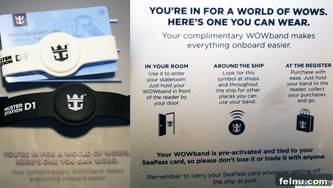 Discovering Royal Caribbean's Anthem of the Seas 17 Travel Bliss: Royal Caribbean Anthem of the Seas Overview: Close-up of WOWbands