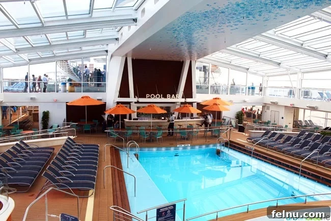 Discovering Royal Caribbean's Anthem of the Seas 7 Travel Bliss: Royal Caribbean Anthem of the Seas Overview: Main Pool Area