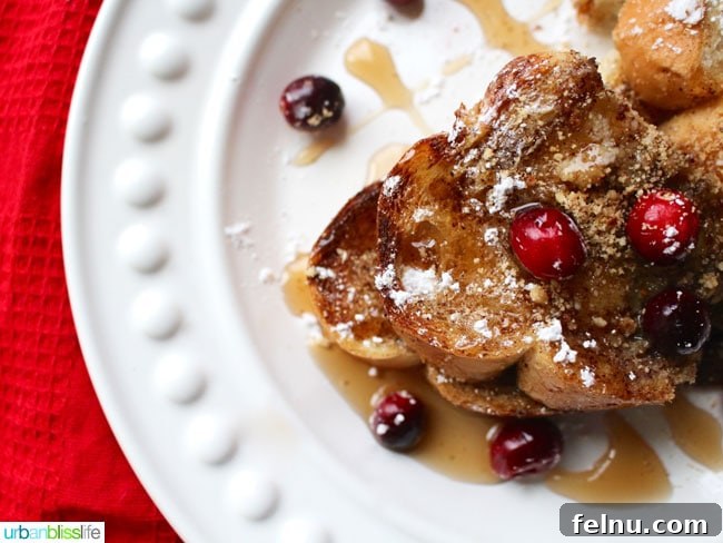 Overnight Brioche French Toast Bake 7 Overnight Baked French Toast with cranberries