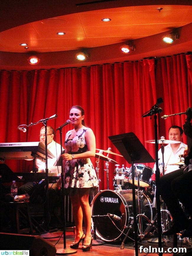Anthem of the Seas Entertainment Extravaganza 12 Guests enjoying live Latin music and dancing at Boleros on Anthem of the Seas.