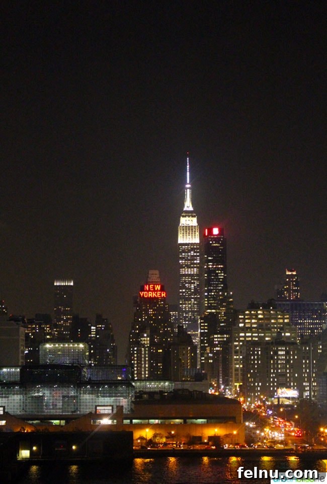 Anthem of the Seas Entertainment Extravaganza 5 The stunning New York City skyline viewed from the decks of Anthem of the Seas, offering a panoramic urban vista.