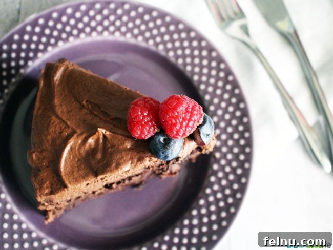 Amazing Vegan Chocolate Cake recipe instructions on UrbanBlissLife.com