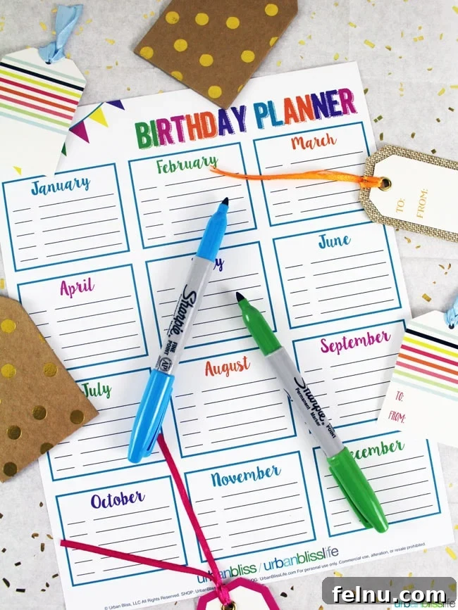 Printable Meal Prep and Birthday Party Planner 2 Birthday Planner Printable by UrbanBlissLife.com
