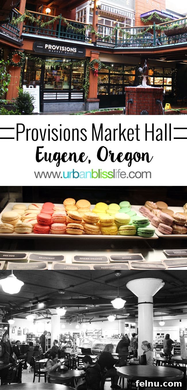 Grand Entrance of Provisions Market Hall in Eugene, Oregon
