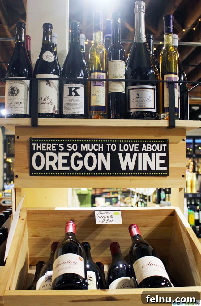 Extensive Selection of Oregon Wines at Provisions Market Hall