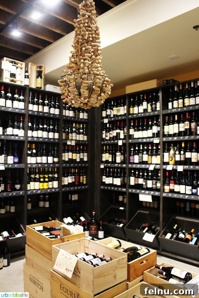 Curated International and Regional Wine Collection