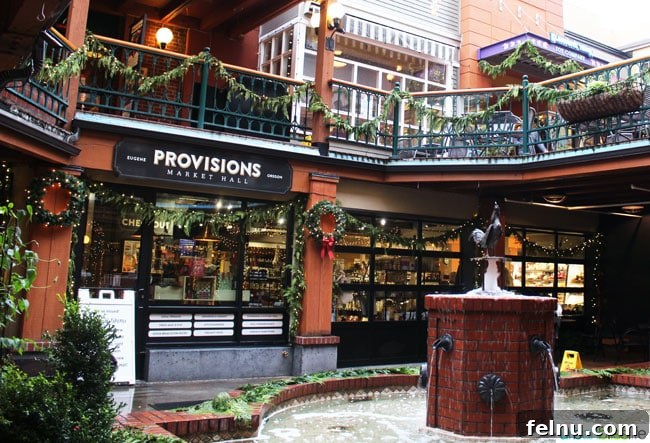 Spacious Interior of Provisions Market Hall Eugene, Oregon
