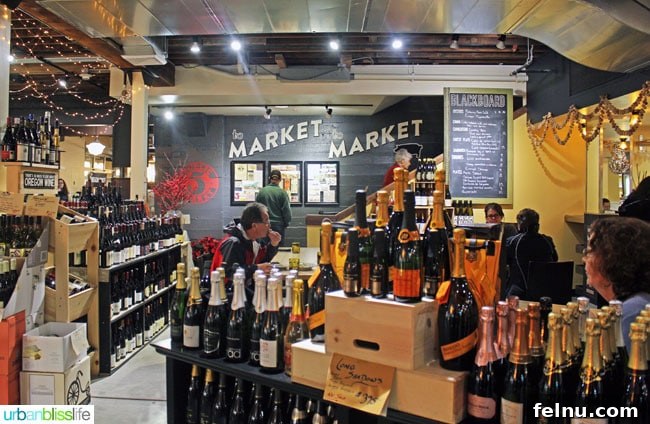 Blackboard Cafe and Wine Tasting Area at Provisions Market Hall