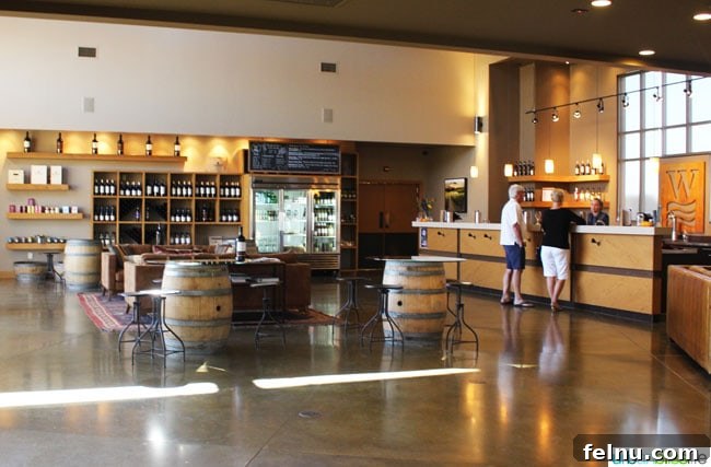 Waterbrook Winery: A Taste of Walla Walla 5 The interior of Waterbrook Winery's tasting room, featuring a warm and inviting atmosphere.