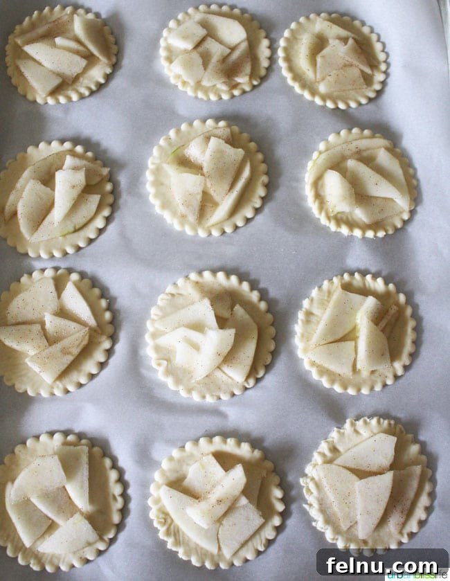 Brie and Pear Bites 5 Sliced Pears in Puff Pastry