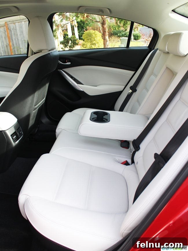 2016 Mazda 6: A Stylish and Sporty Sedan 8 2016 Mazda 6 Rear Seats: Spacious and comfortable for passengers