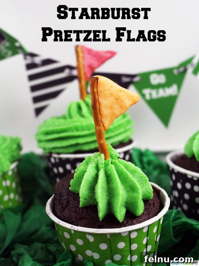 Touchdown Treats: Snickers & Starburst Game Day Delights 4 Starburst Pretzel Flag Game Day idea