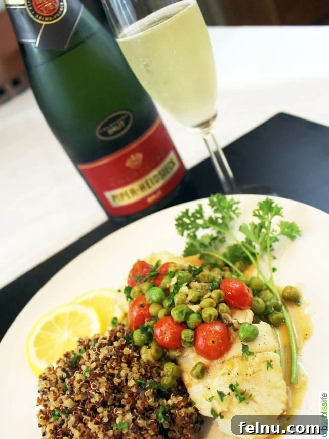 Wine-Poached Halibut: A Simple Seafood Delight 7 halibut and sparkling wine