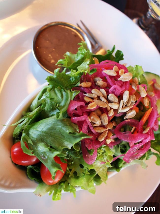 Dining at The Wayfarer Cannon Beach's Iconic Eatery 6 Fresh House Salad at Wayfarer Restaurant, Cannon Beach