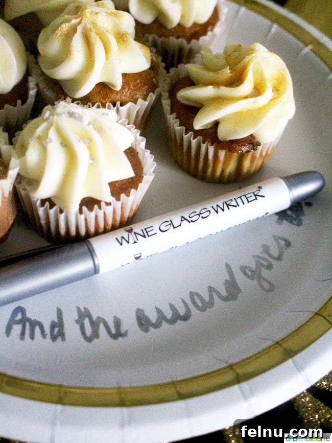 Red Carpet Sips: Personalizing Wine Glasses for Your Oscar Party 3 Wine Glass Writer Giveaway on UrbanBlissLife.com