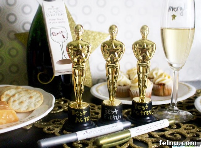 Red Carpet Sips: Personalizing Wine Glasses for Your Oscar Party 6 Wine Glass Writer Giveaway on UrbanBlissLife.com