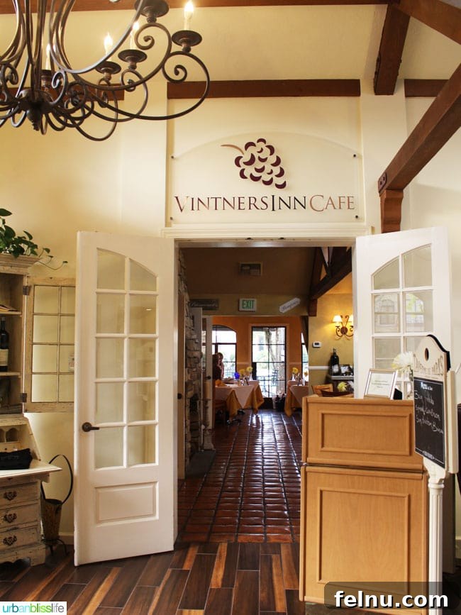 Vintners Inn Your Santa Rosa Escape 7 Vintners Inn Cafe in Santa Rosa, California, offering delicious breakfast options.