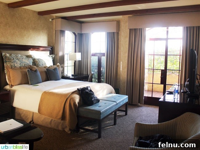 Vintners Inn Your Santa Rosa Escape 8 Elegant King Deluxe room at Vintners Inn, showcasing the comfortable bed.