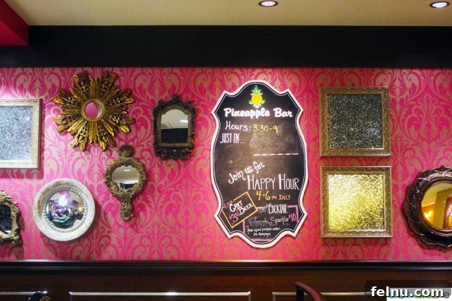 Signage for the bar at The Maxwell Hotel Seattle.