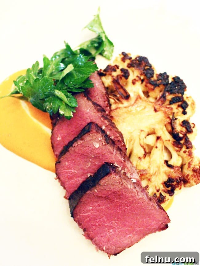 Rodney Strong Vineyards Your Sonoma Wine Escape 28 Exquisite sous vide beef dish with cauliflower steak