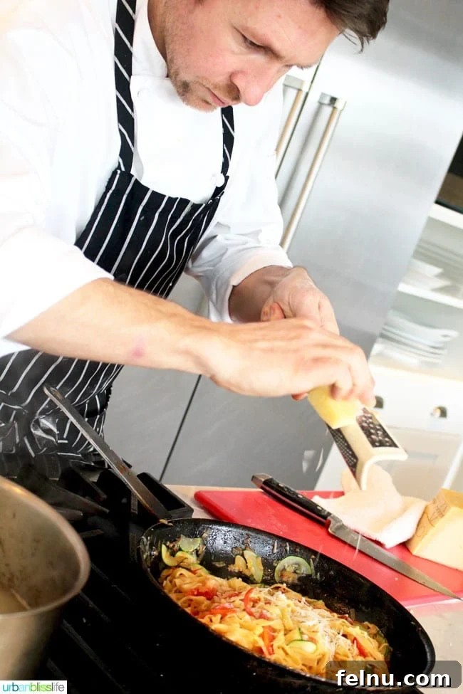 Cooking Classes in Victoria BC: A Culinary Journey with The London Chef 16 Finished Pasta Dish at The London Chef