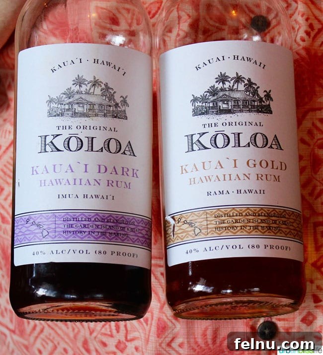 Koloa Rum, an ingredient in the Ho'okipa cocktail